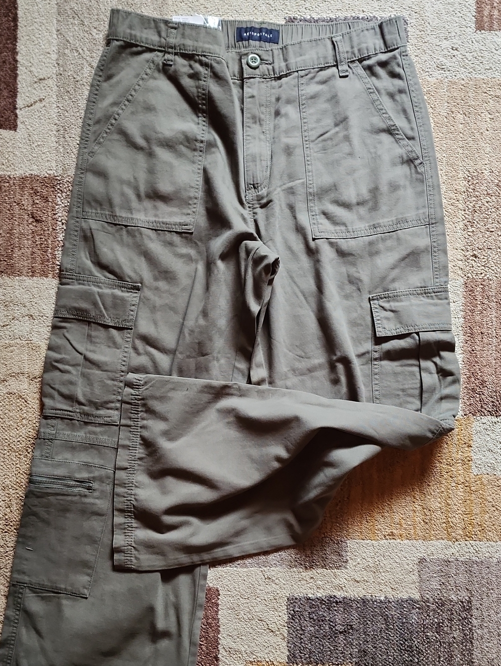 Abercrombie & Fitch Women's Olive Cargo Pants